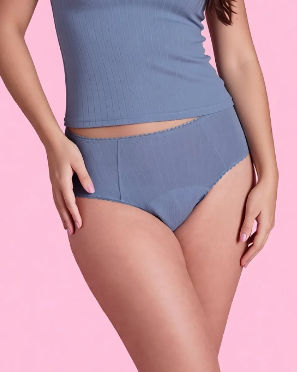 the-female-company-pointelle-period-high-waist-extra-strong-insignia-blush image 1