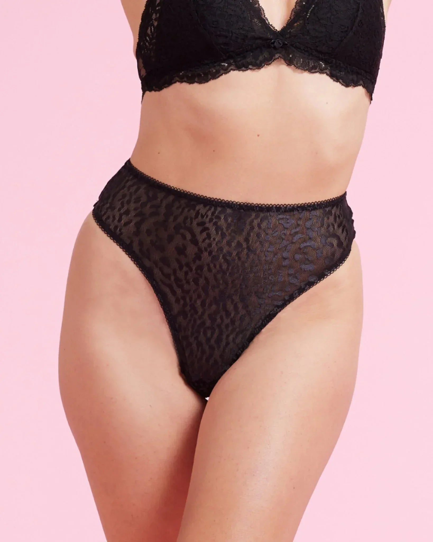 the-female-company-tanga-luxury-mesh-leo-lace-black image 2