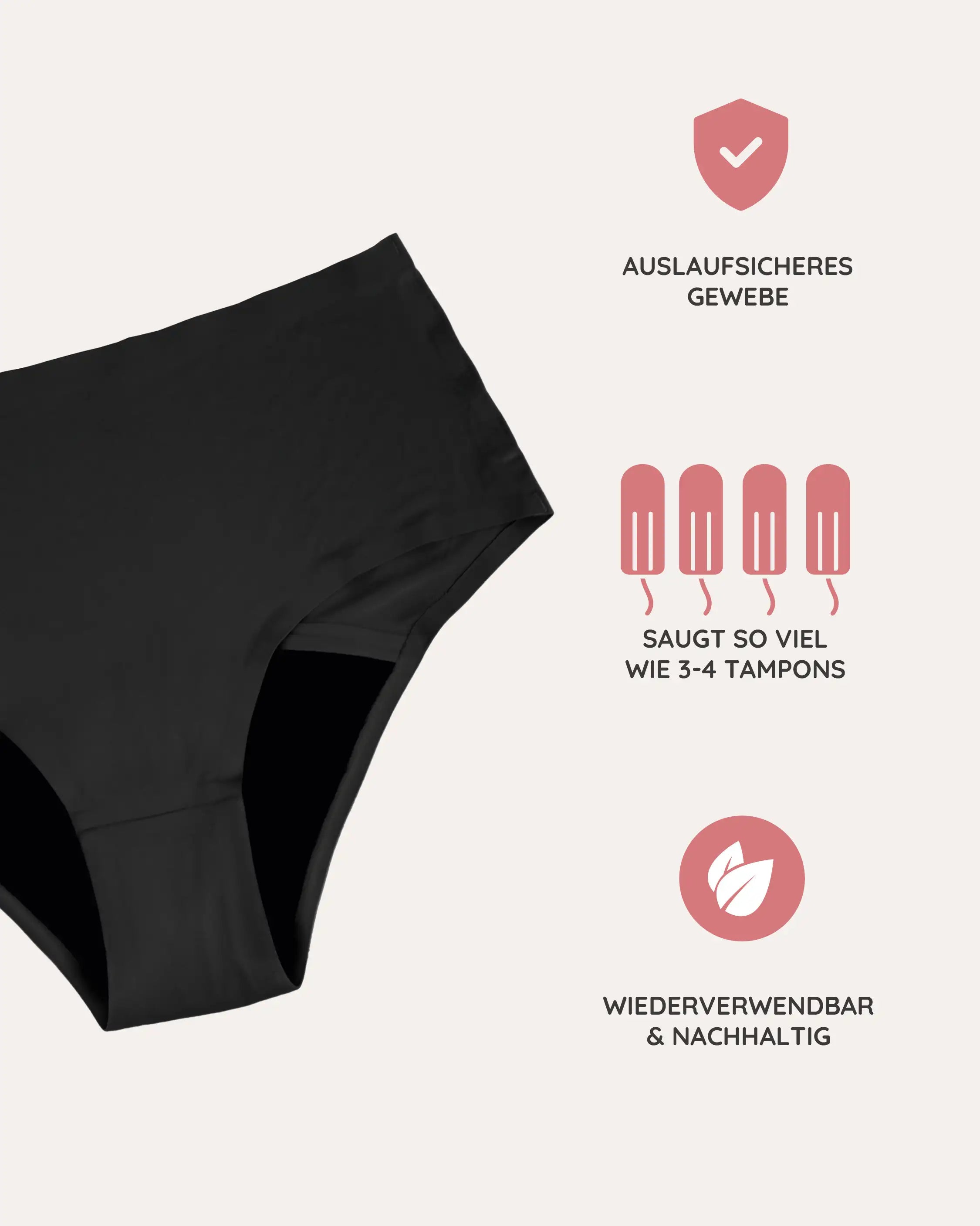 mylily-teens-high-waist-seamless-schwarz-periodenunterw-sche-f-r-teenager image 3