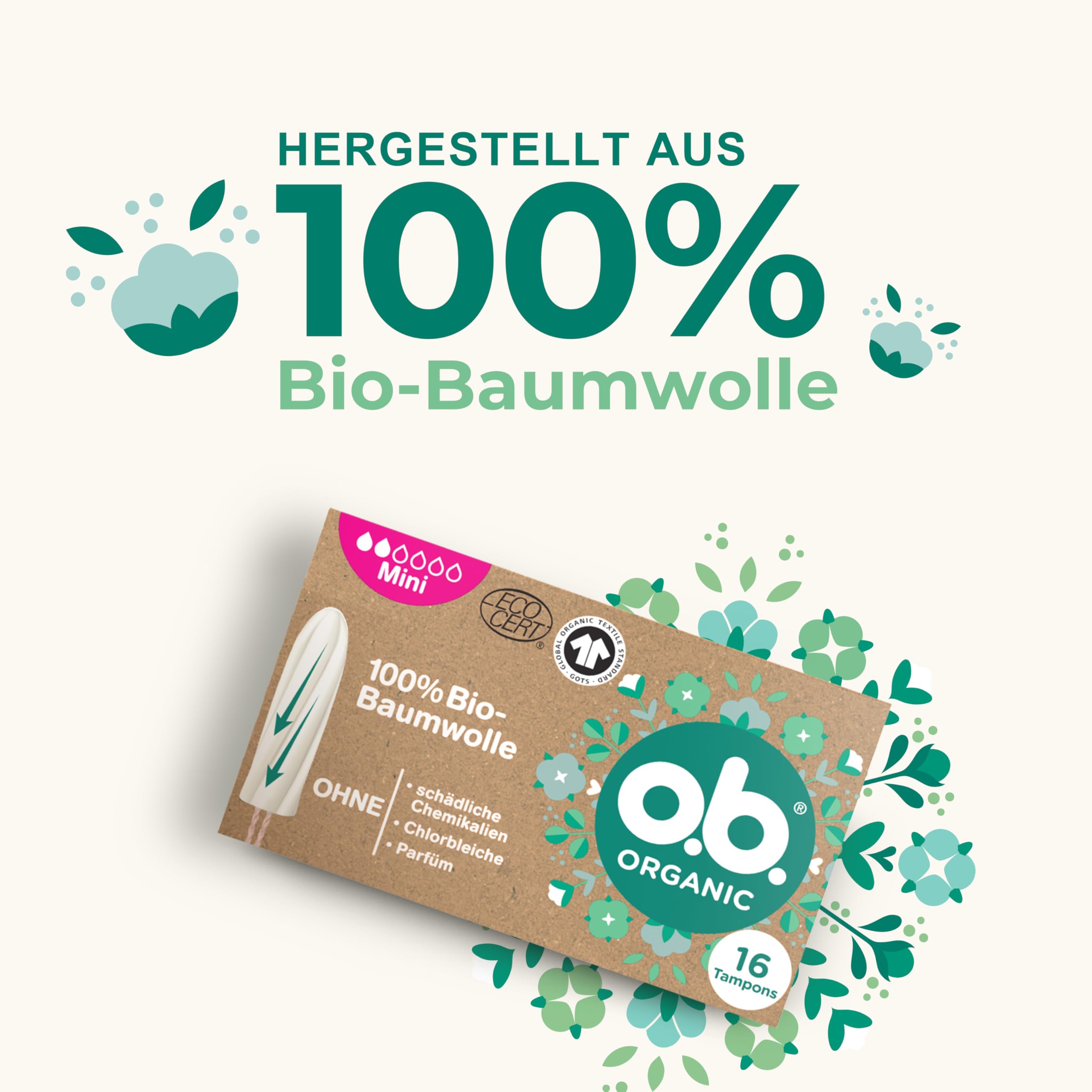 o-b-organic-mini-bio-tampons-16-st-ck-bio-baumwolle image 4