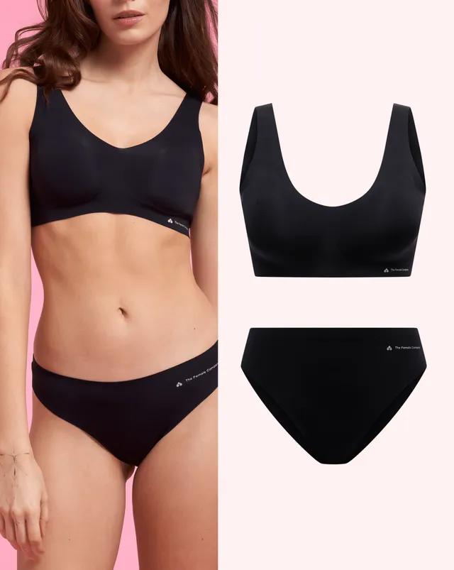 the-female-company-seamless-comfort-slip-bralette-set image 1