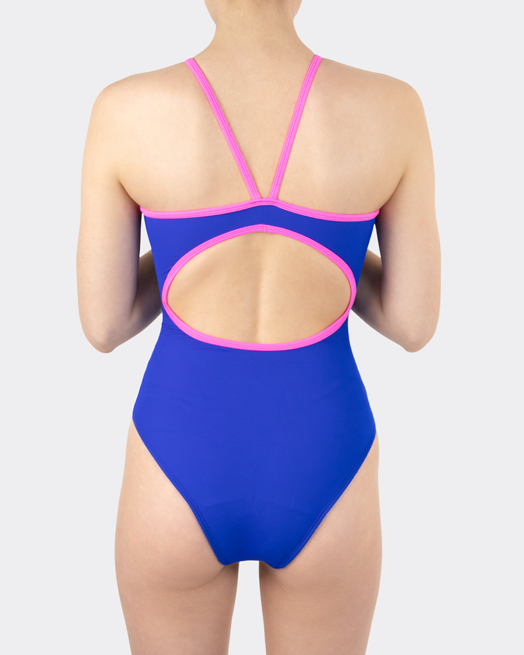 mylily-teens-perioden-badeanzug-mit-cut-outs-blau-pink image 2