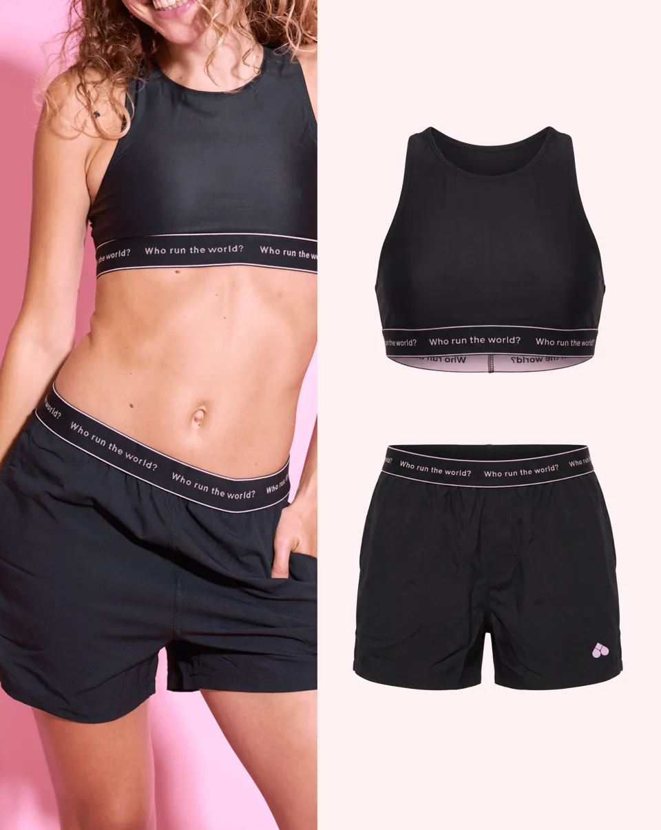 the-female-company-set-bikinitop-racerback-active-bikini-shorts-teens image 1