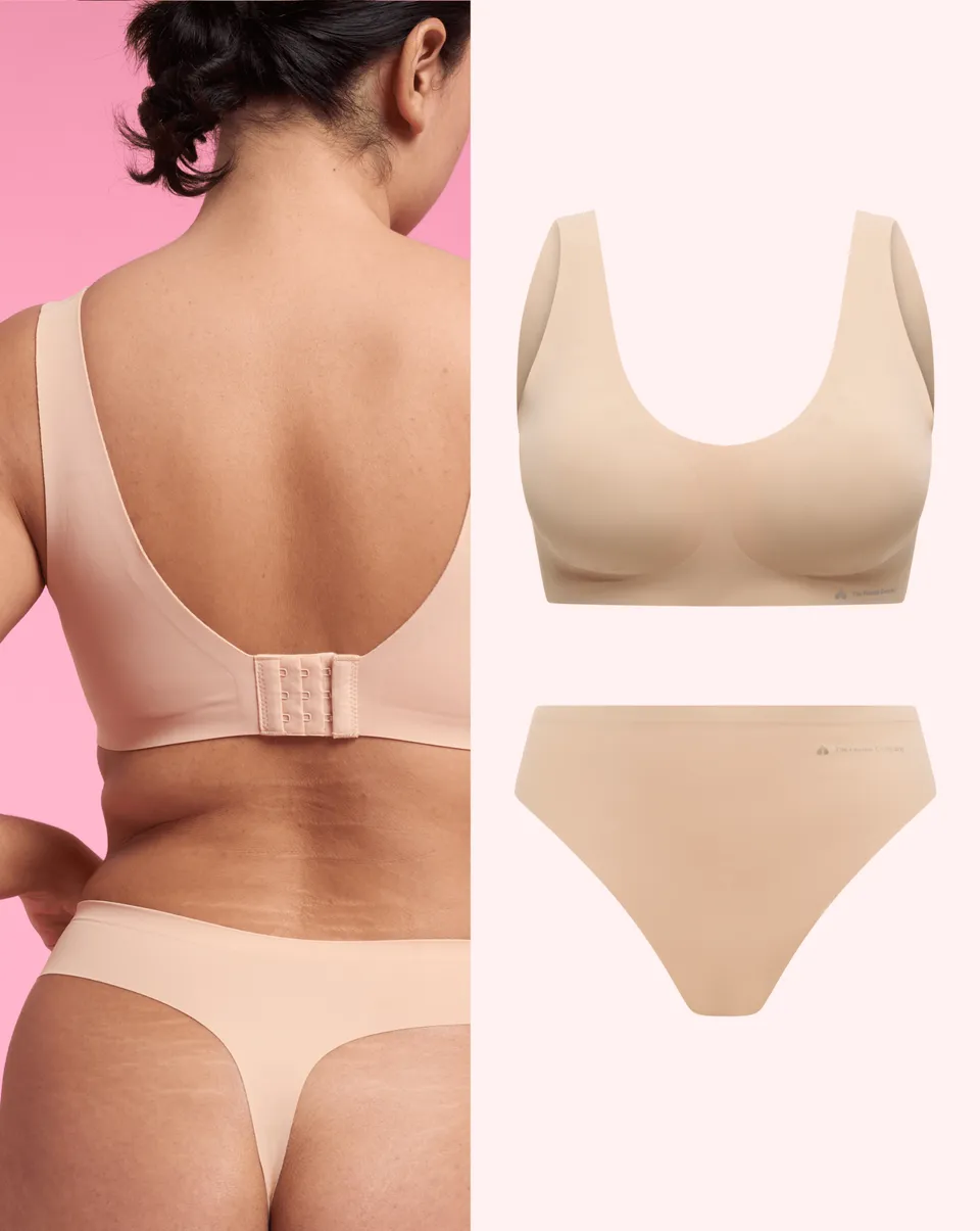 the-female-company-seamless-comfort-set-tanga-bralette image 1