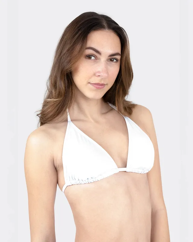 mylily-triangel-bikini-oberteil-wei-verstellbarer-klassiker image 1
