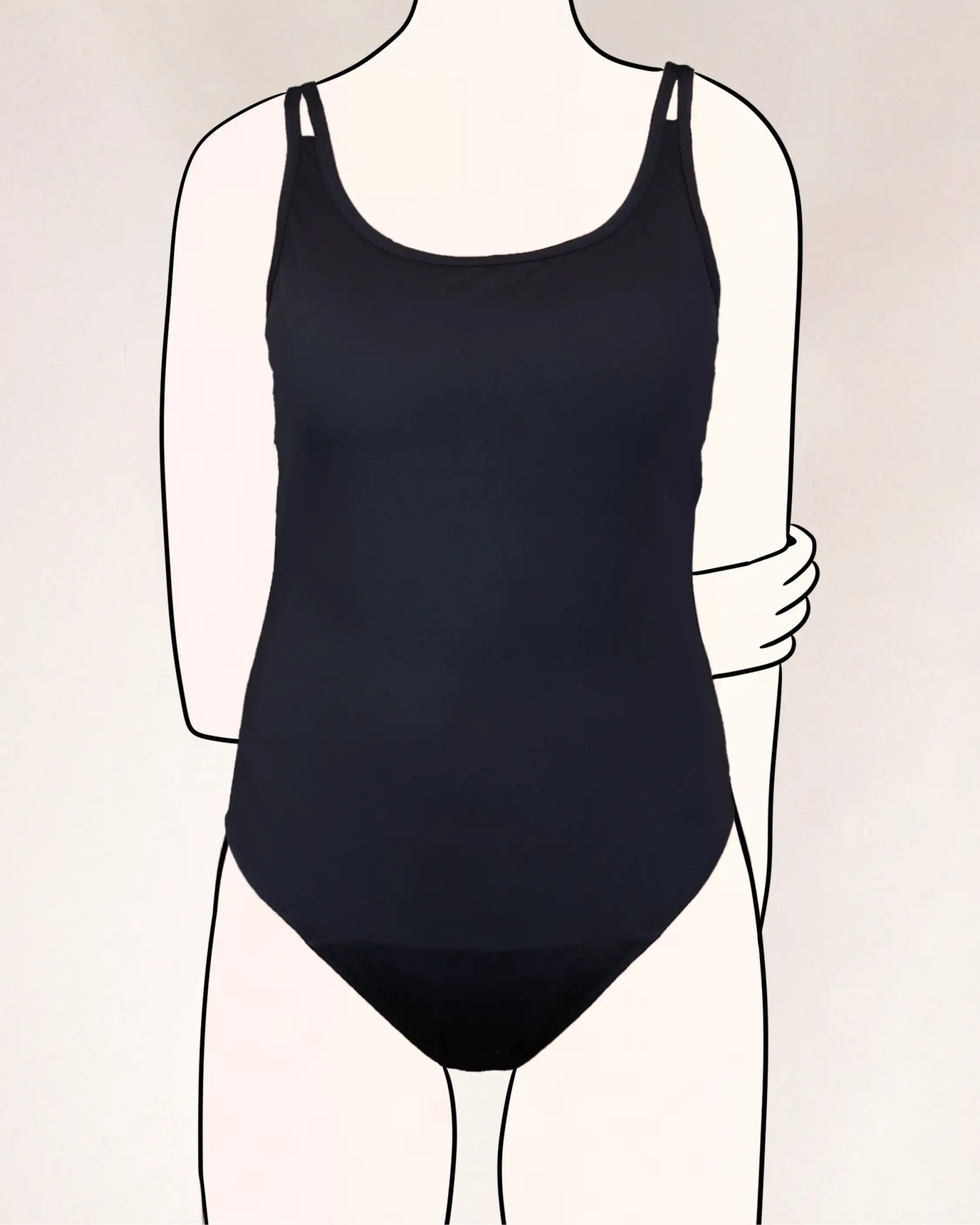 mylily-perioden-badeanzug-teens-schwarz-perioden-badeanzug-sportiv image 1