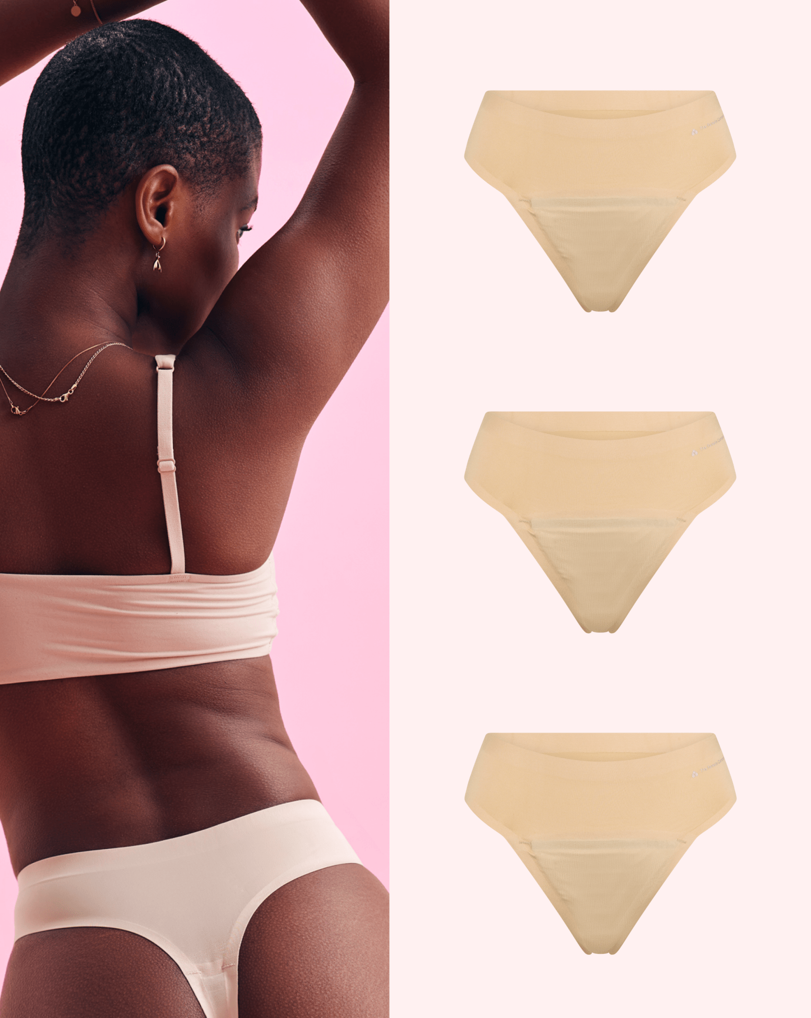the-female-company-multipack-3x-seamless-tanga-periodenslip-schwarz image 1