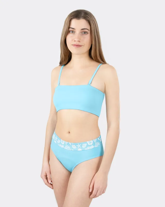 mylily-teens-perioden-bikini-hose-mid-waist-mit-bund-blau-koralle image 1