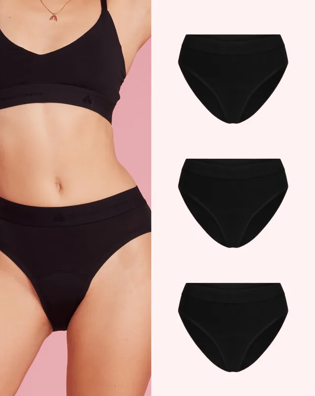 the-female-company-multipack-3x-cotton-slip-bio-baumwolle-schwarz-einsteiger-set image 1