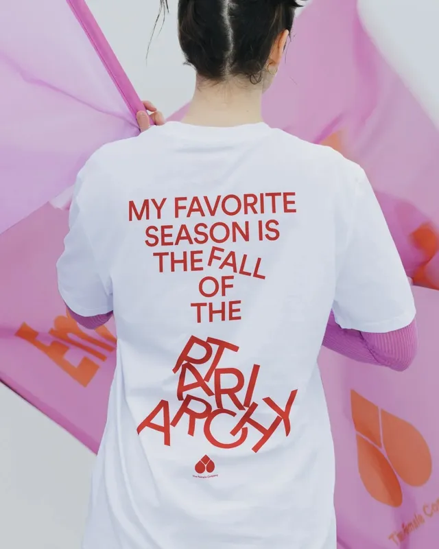 the-female-company-fall-of-the-patriarchy-t-shirt-statement-shirt image 1