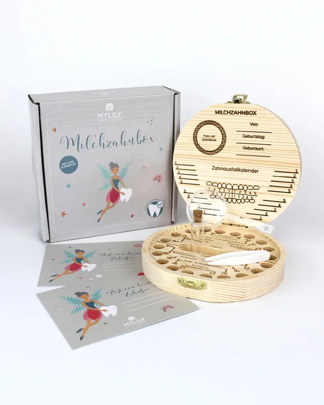 mylily-milchzahnbox-fee-aus-holz image 1
