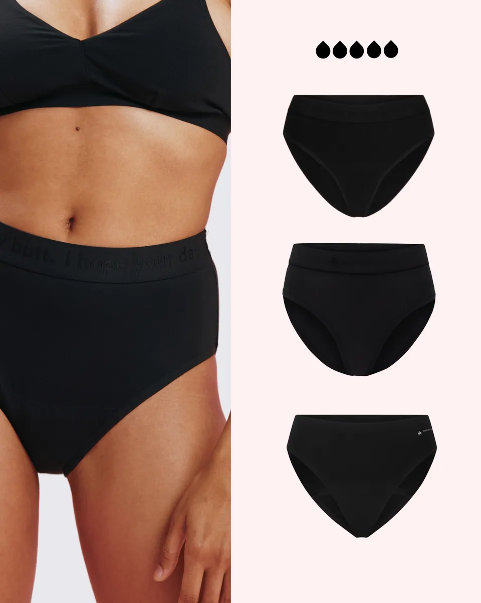 the-female-company-starke-tage-bundle-seamless-period-panty-set-ultra-strong-hig image 1