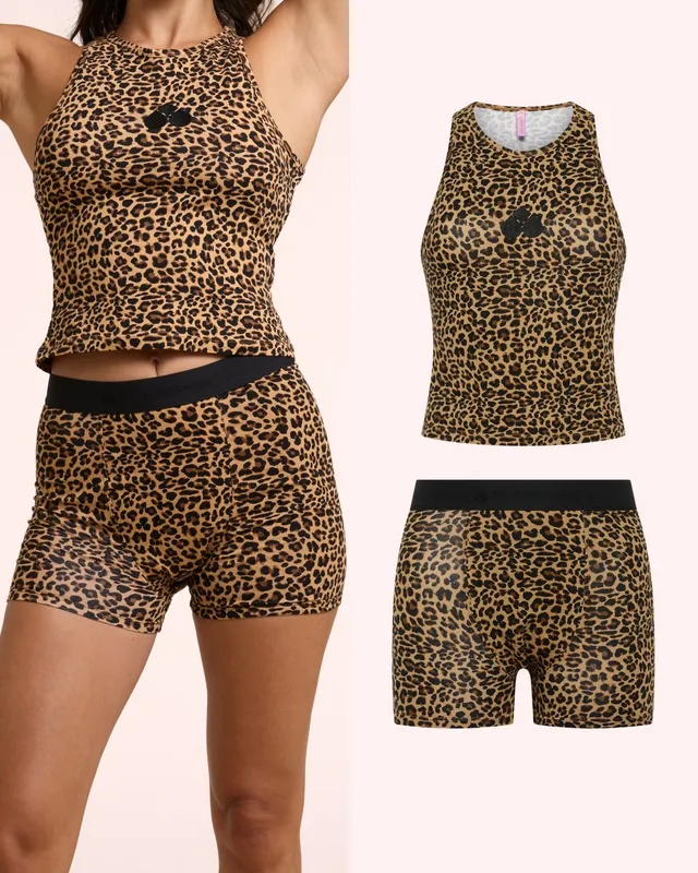 the-female-company-sleep-set-leo-night-protect-shorts-tanktop image 1
