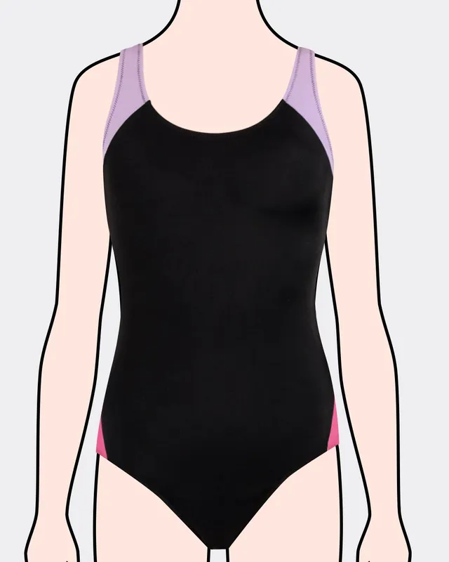 mylily-teens-perioden-badeanzug-racerback-lila-pink image 1