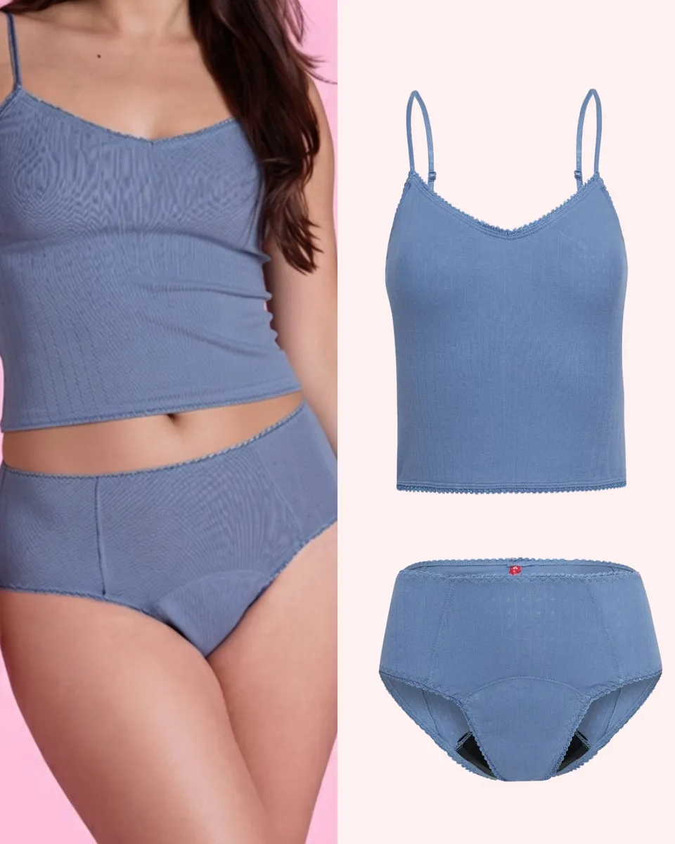 the-female-company-set-pointelle-cropped-top-high-waist-extra-strong image 1