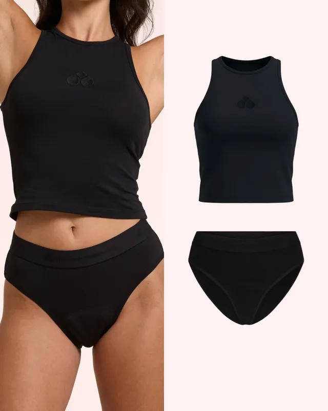 the-female-company-sleep-set-slip-night-period-panty-bio-baumwolle image 1