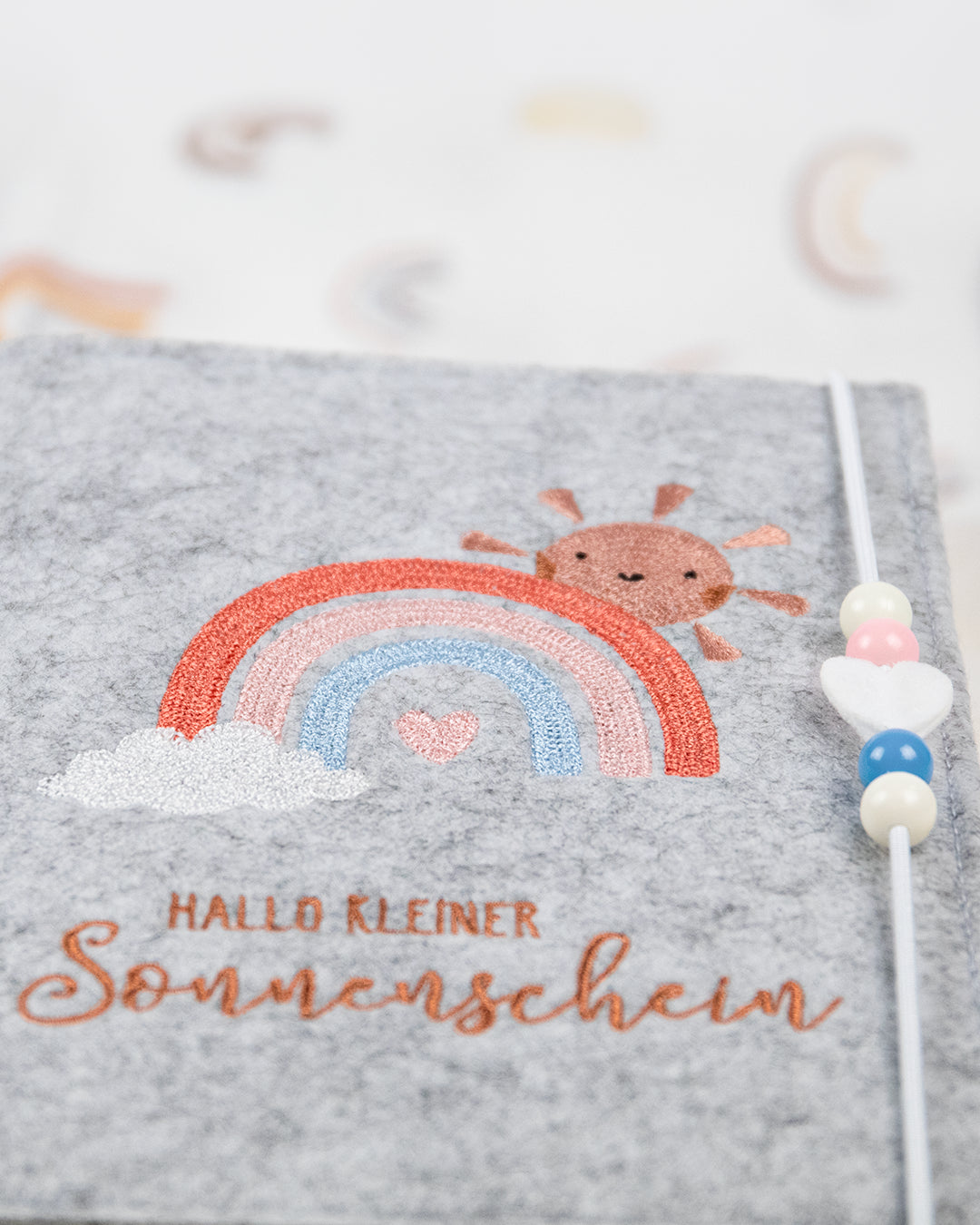 mylily-mutterpassh-lle-hallo-kleiner-sonnenschein-filz-grau-regenbogen image 6