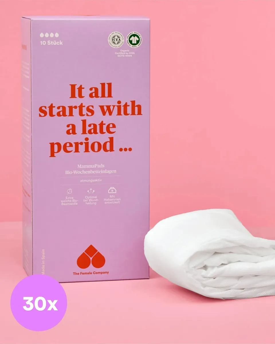 the-female-company-bio-wochenbetteinlagen-30-st-ck-wochenbettbinden image 1
