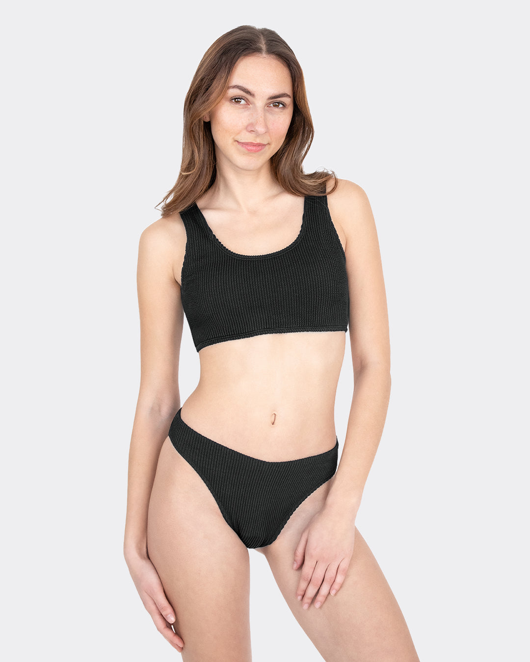 mylily-perioden-bikini-hose-v-shape-crinkle-schwarz image 1