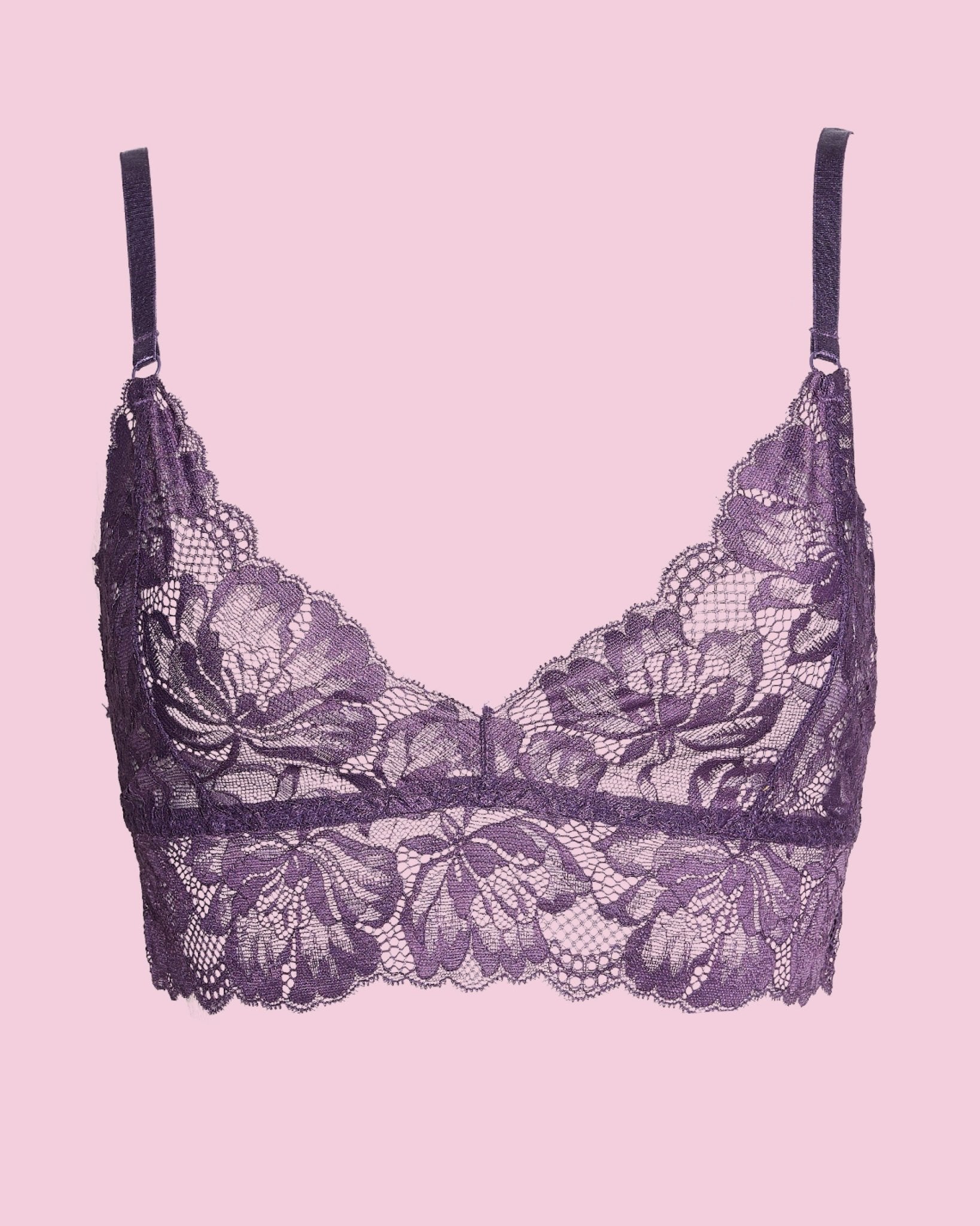 the-female-company-bralette-luxury-lace-spitze-bralette-midnight-purple image 2