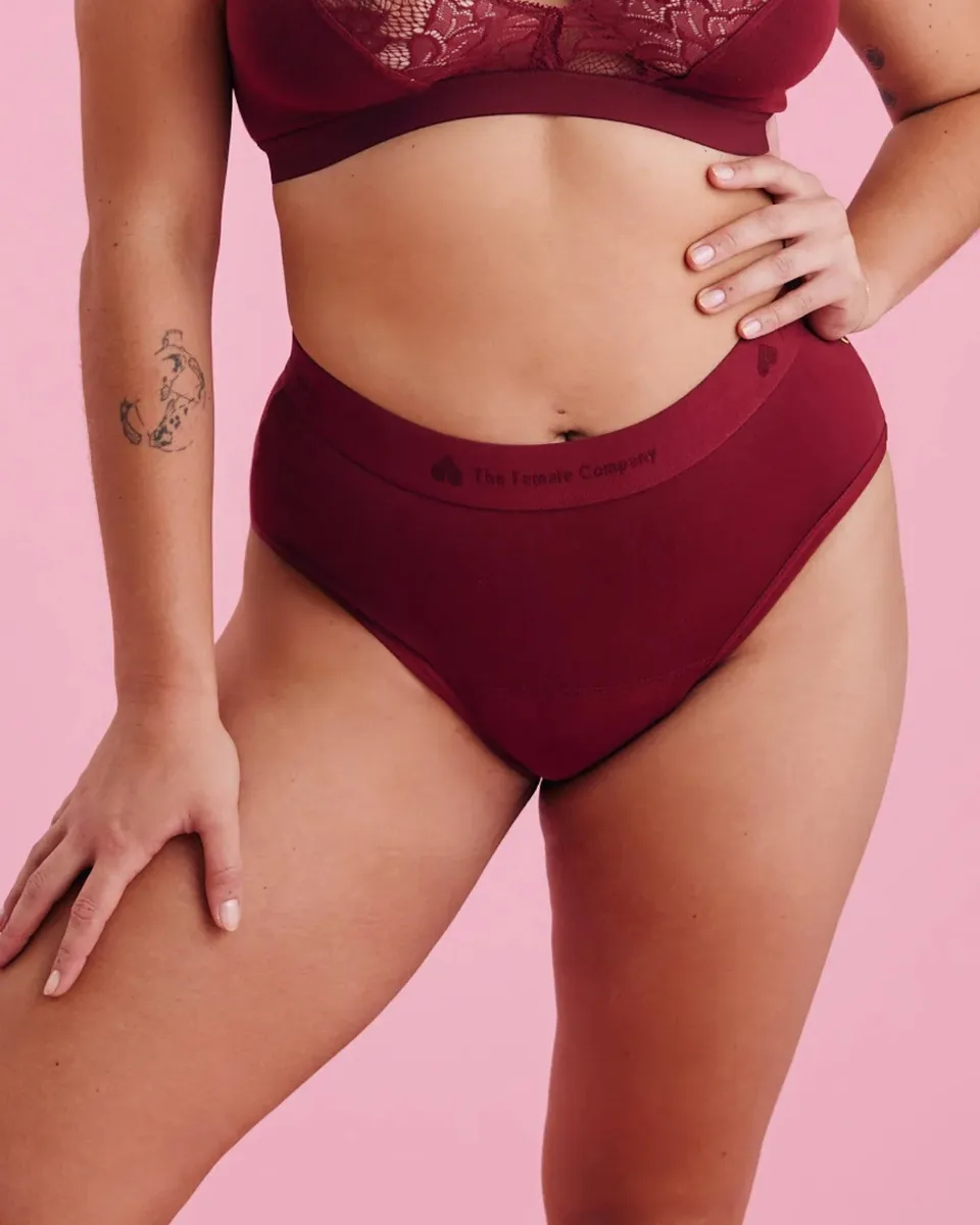 the-female-company-period-panty-high-waist-ultra-strong-cherry image 1