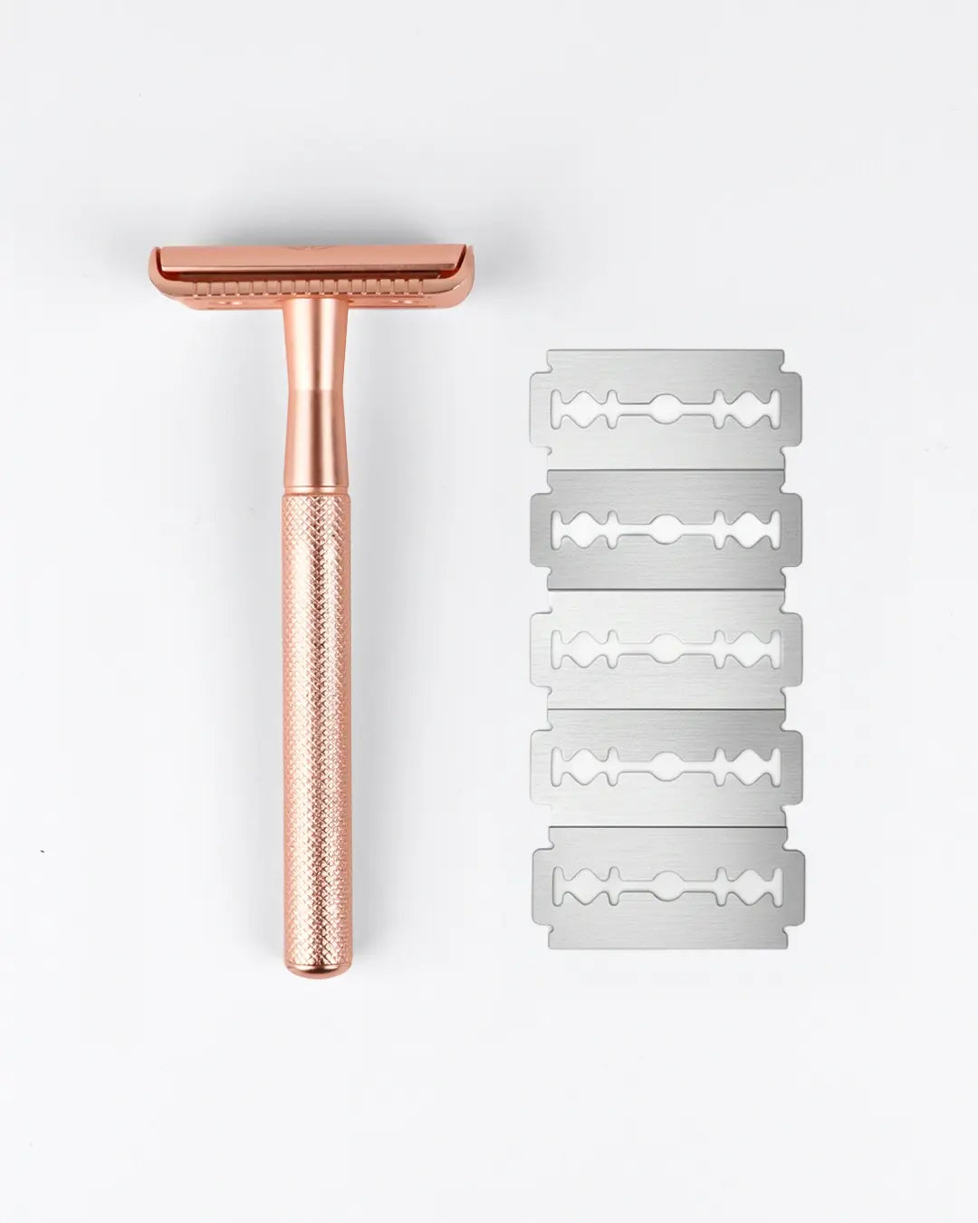 mylily-rasierhobel-rosegold-inkl-5-klingen-rasierpflege-ohne-plastik image 1