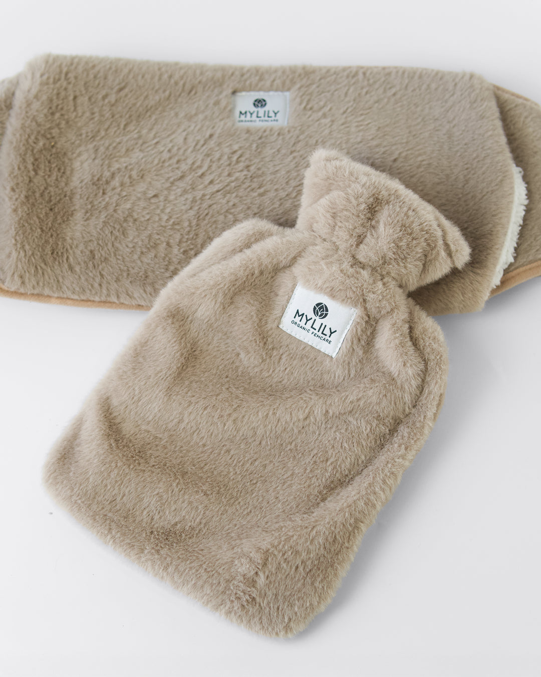mylily-frauen-wohlf-hlset-taupe-w-rmflascheng-rtel-tee image 3