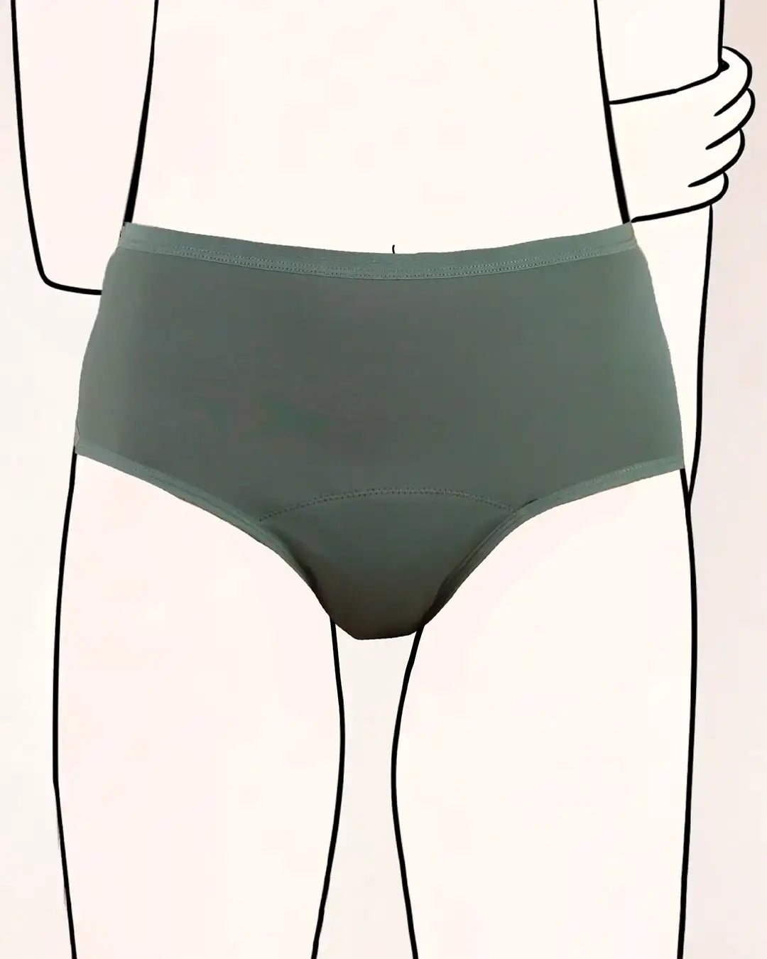 mylily-teens-high-waist-salbei-periodenunterw-sche-f-r-teenager image 1