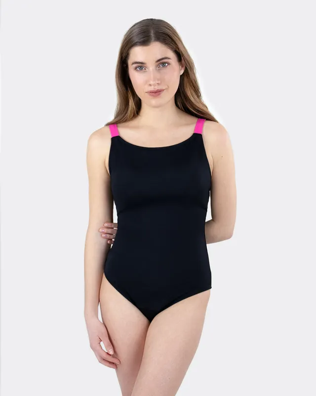 mylily-teens-perioden-badeanzug-gekreuzte-tr-ger-schwarz image 1