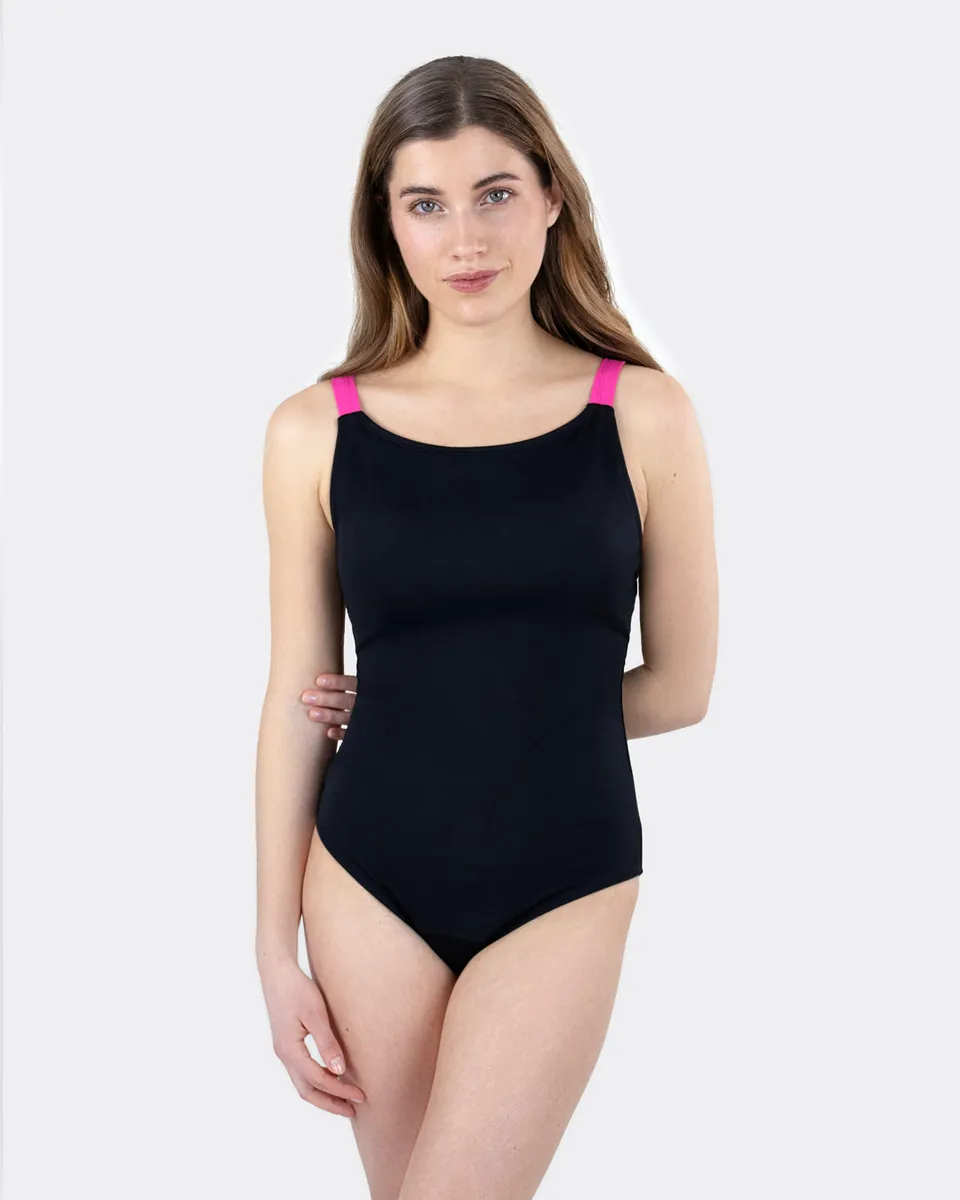mylily-teens-perioden-badeanzug-gekreuzte-tr-ger-schwarz image 1