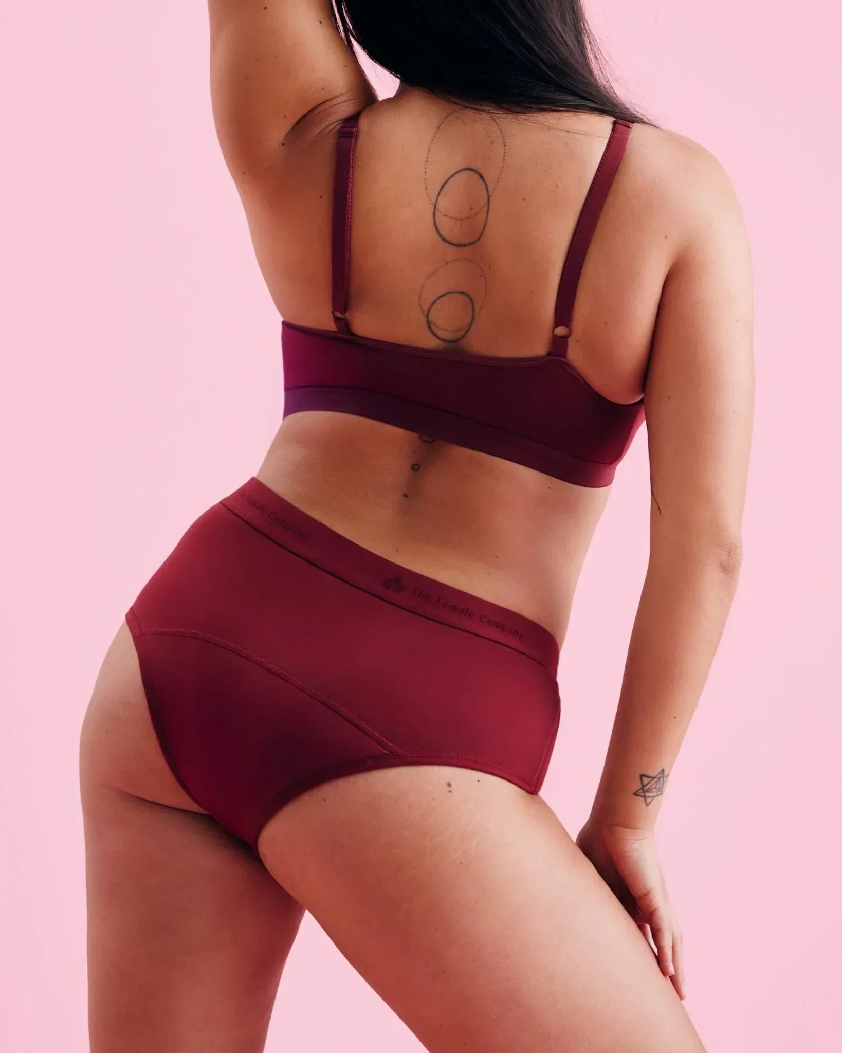the-female-company-hipster-extra-strong-period-panty-cherry image 8