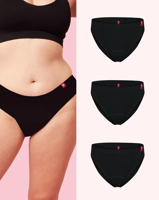 the-female-company-basic-slip-period-panty-3er-multipack-schwarz image 1