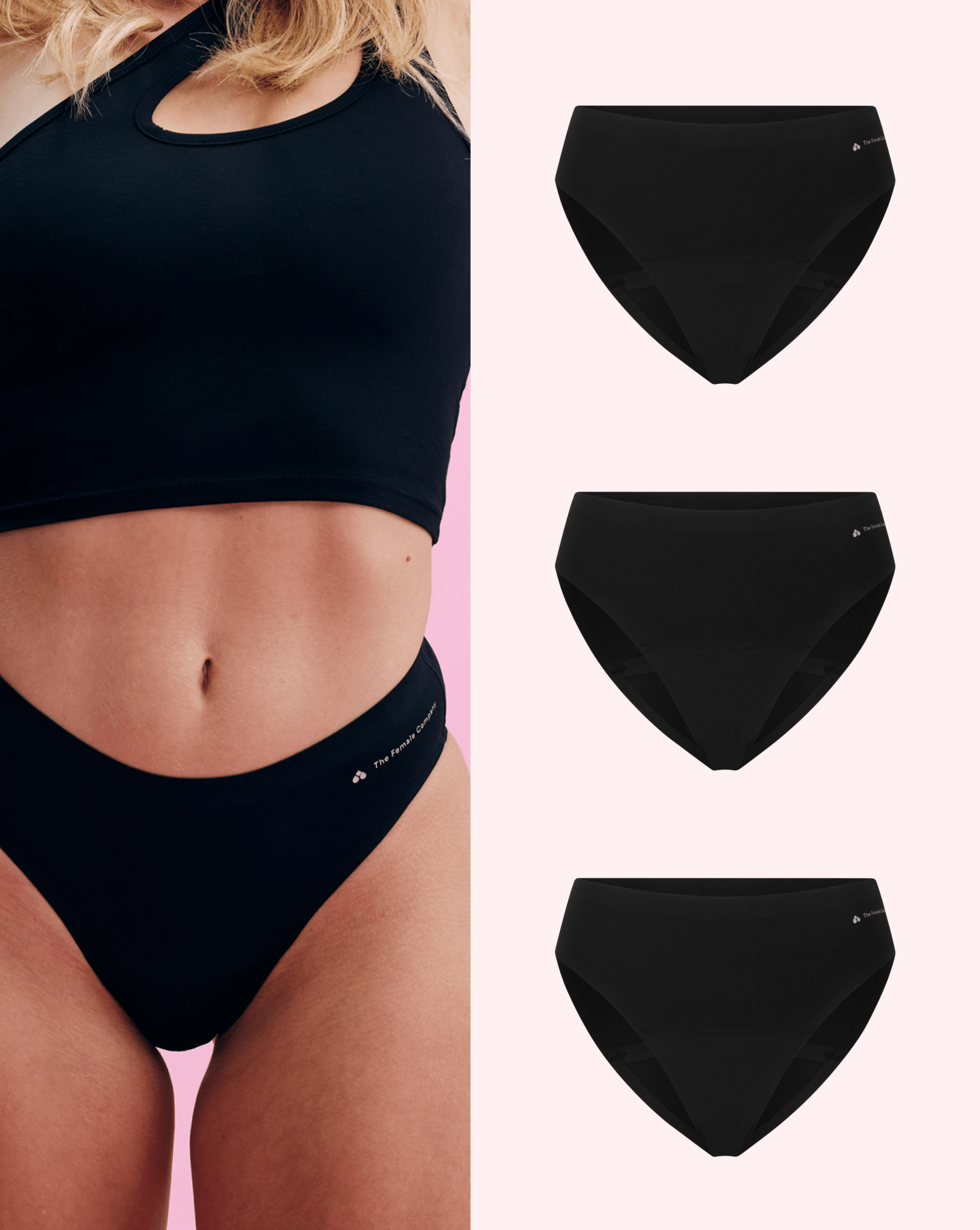 the-female-company-multipack-3x-seamless-slip-period-panty-set image 1