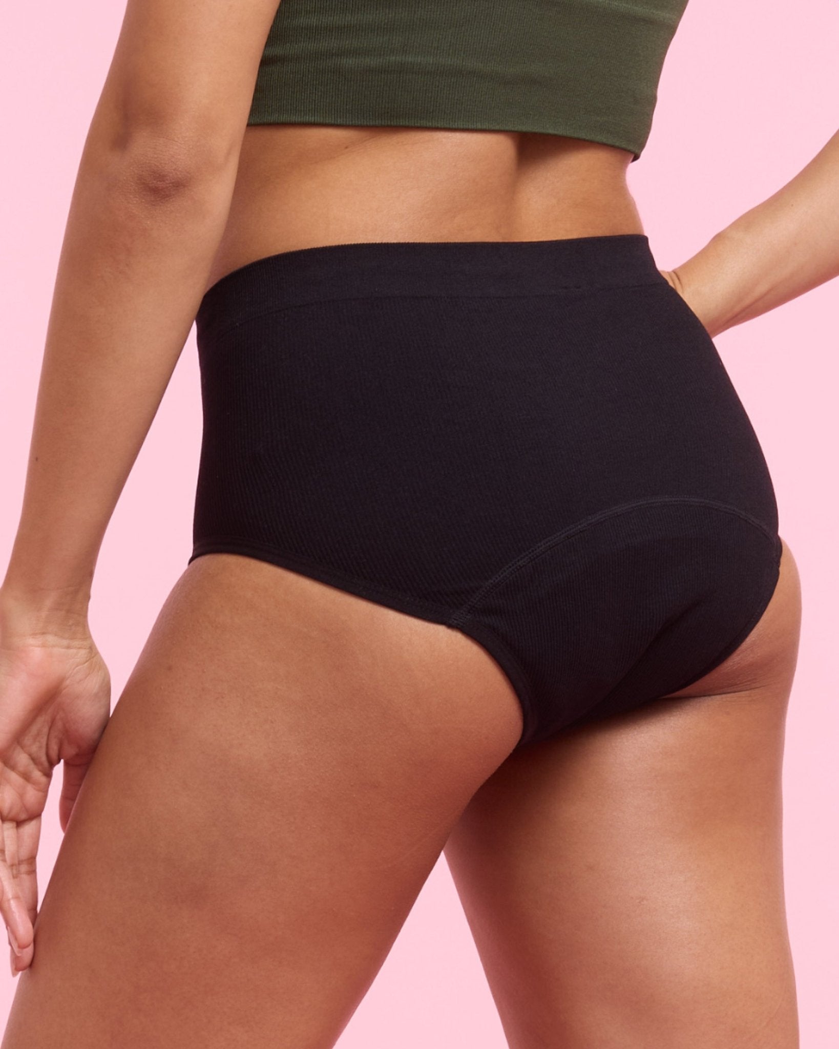 the-female-company-high-waist-periodenslip-seamless-ripp-ultra-strong-schwarz image 5