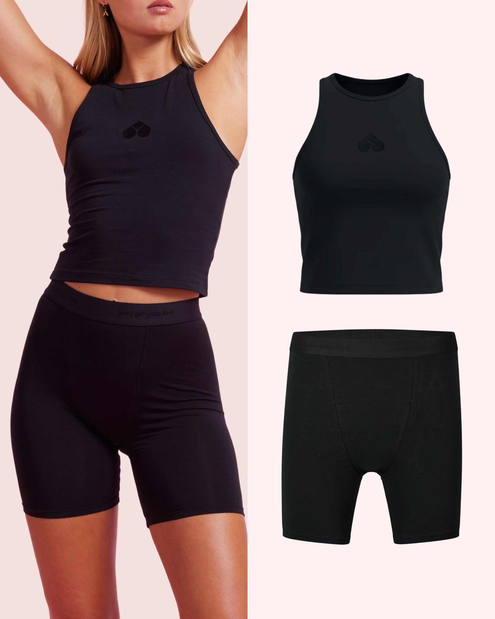 the-female-company-sleep-set-shorts-ultra-strong-period-longshort-aus-bio-baumwo image 1