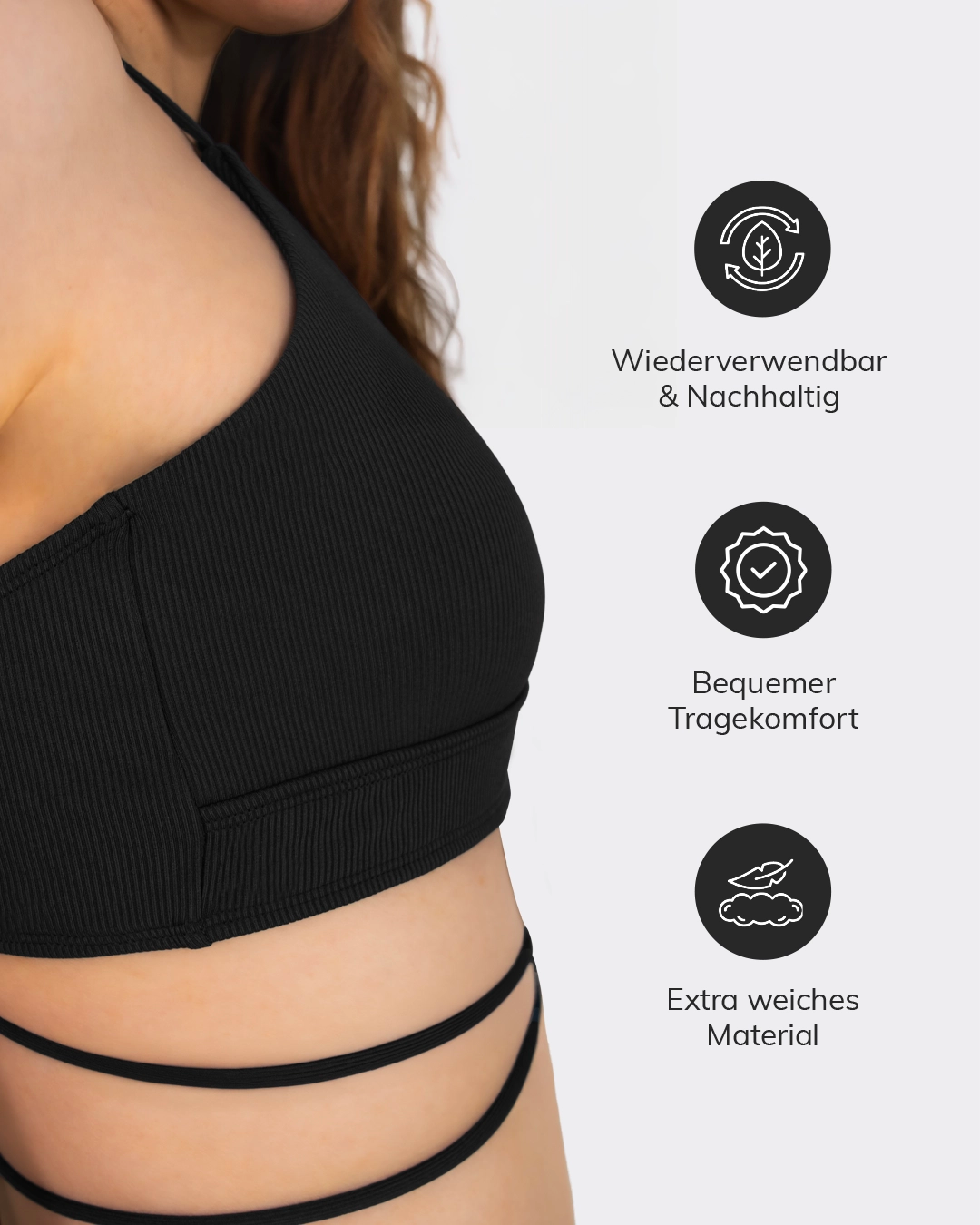 mylily-bikini-oberteil-crinkle-mit-schn-rung-schwarz image 4