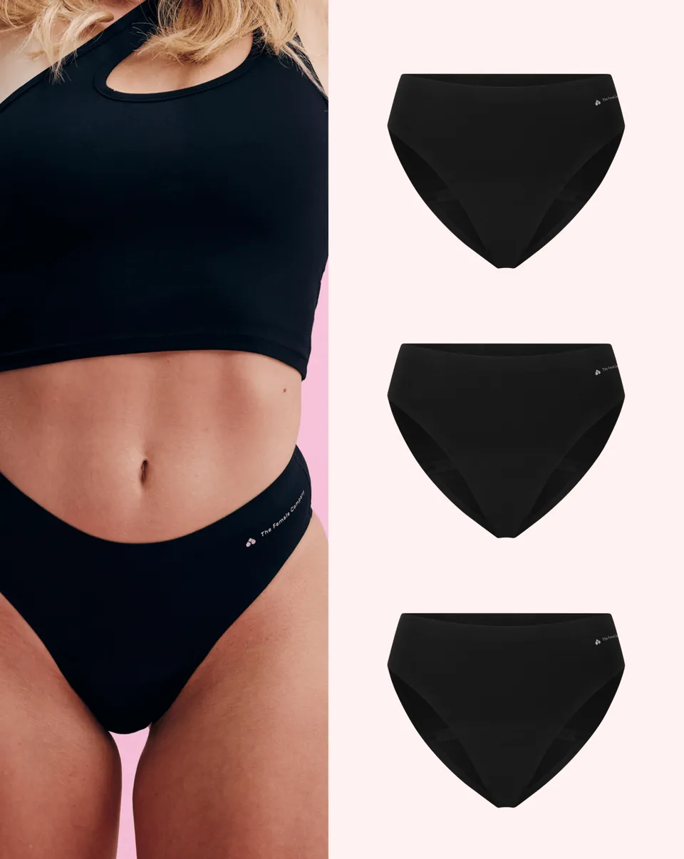 the-female-company-multipack-3x-seamless-slip-period-panty-set image 1