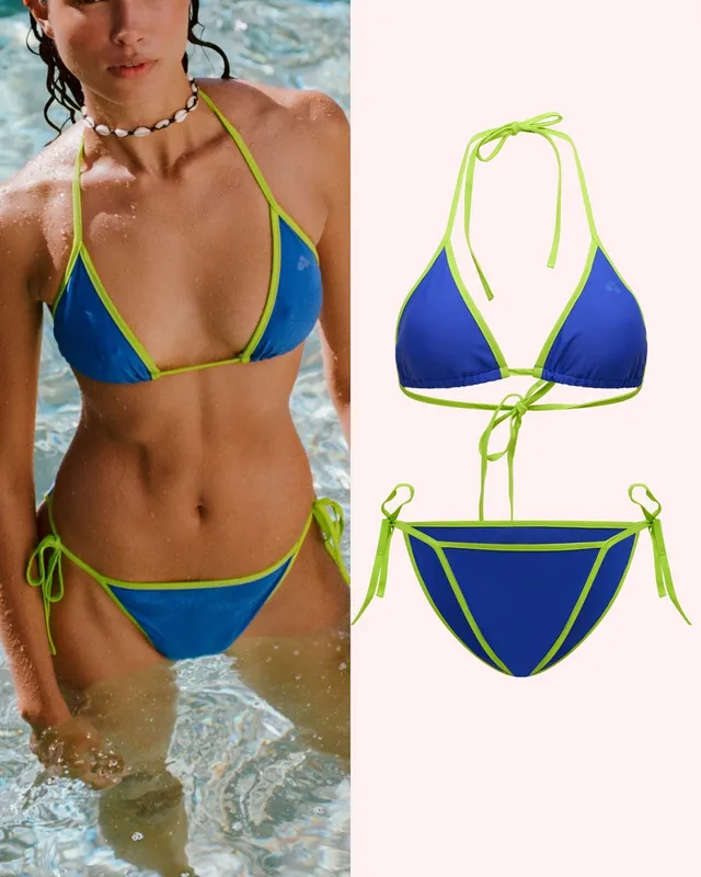 The Female Company Set Bikinitop Triangle & Perioden Tie Slip Bademode