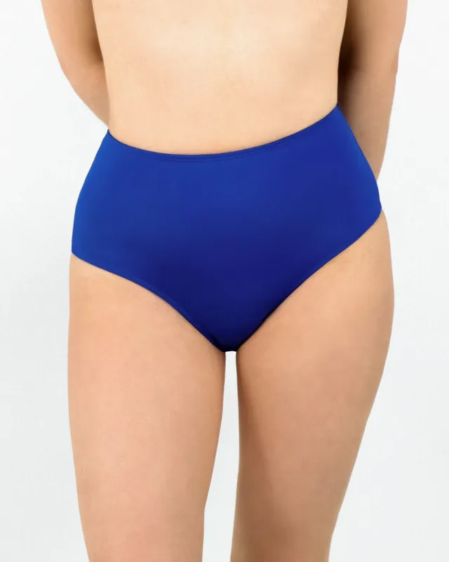 mylily-perioden-bikini-hose-high-waist-royalblau-periodenbademode image 1