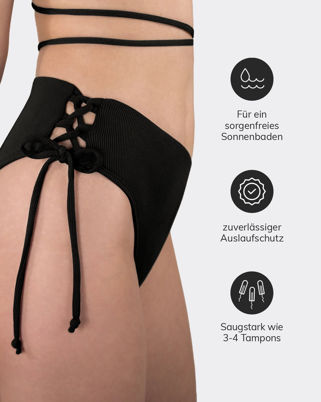 mylily-perioden-bikini-hose-crinkle-mit-gekreuzter-schn-rung-schwarz image 5