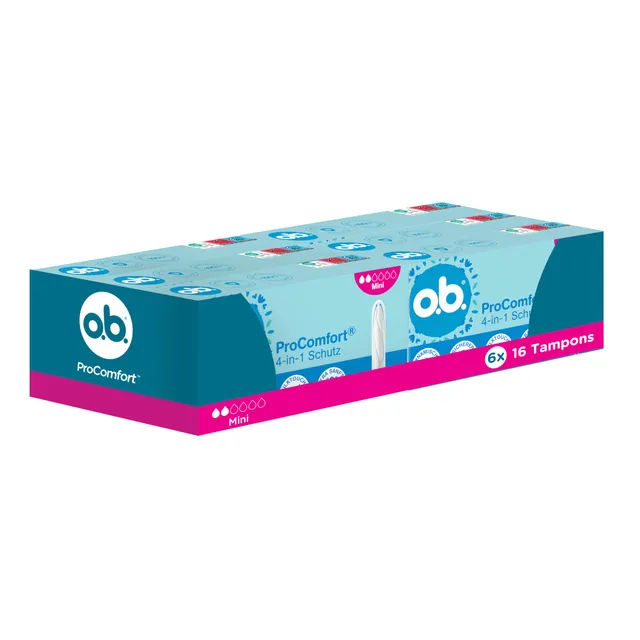 o-b-procomfort-mini-4-in-1-schutz-tampons-6-x-16-st-ck image 1