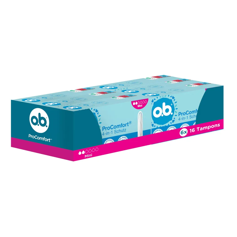 o-b-procomfort-mini-4-in-1-schutz-tampons-6-x-16-st-ck image 1